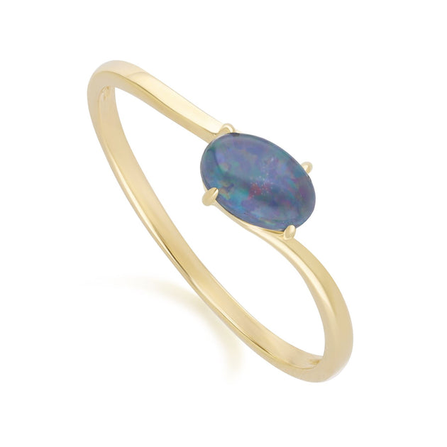 9ct Oro Opale Bottone Orecchini Ovale Borchie Ottobre Pietra Zodiacale 9ct Oro Opale Bottone Orecchini Ovale Borchie Ottobre Pietra Zodiacale