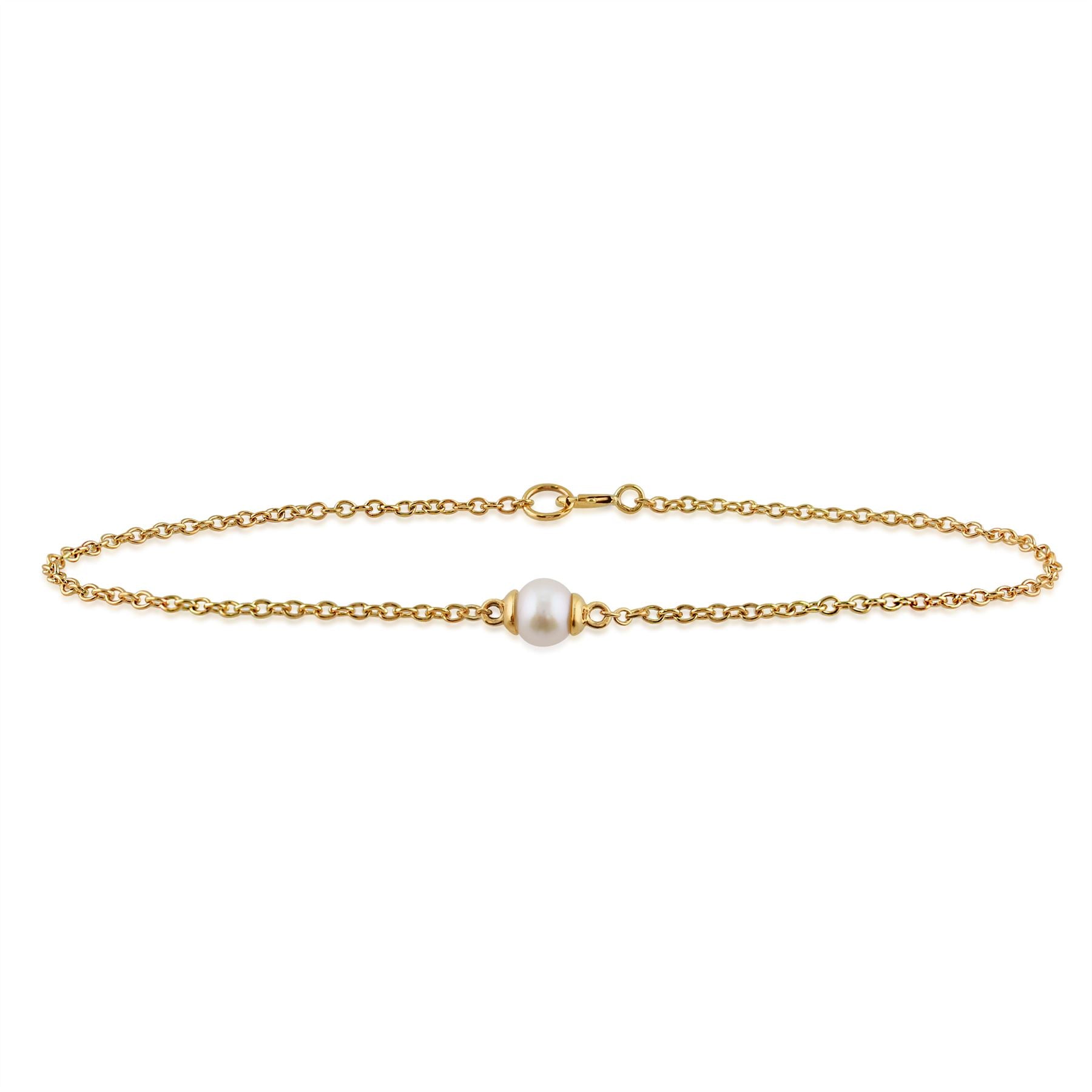 Bracelet Cœur Classique Or Jaune 375 Perle de Culture