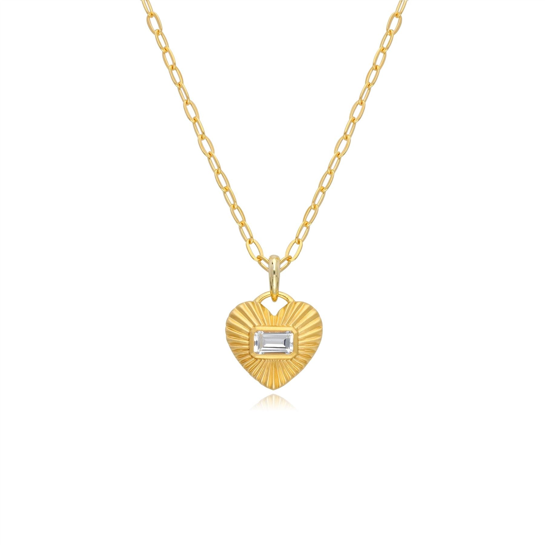 Collier Queen of Hearts avec Topaze Blanche