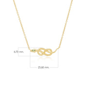 Collier Pendentif Serpent Enroulé ECFEW™ en Argent 925 Doré à l'Or Fin avec Péridot