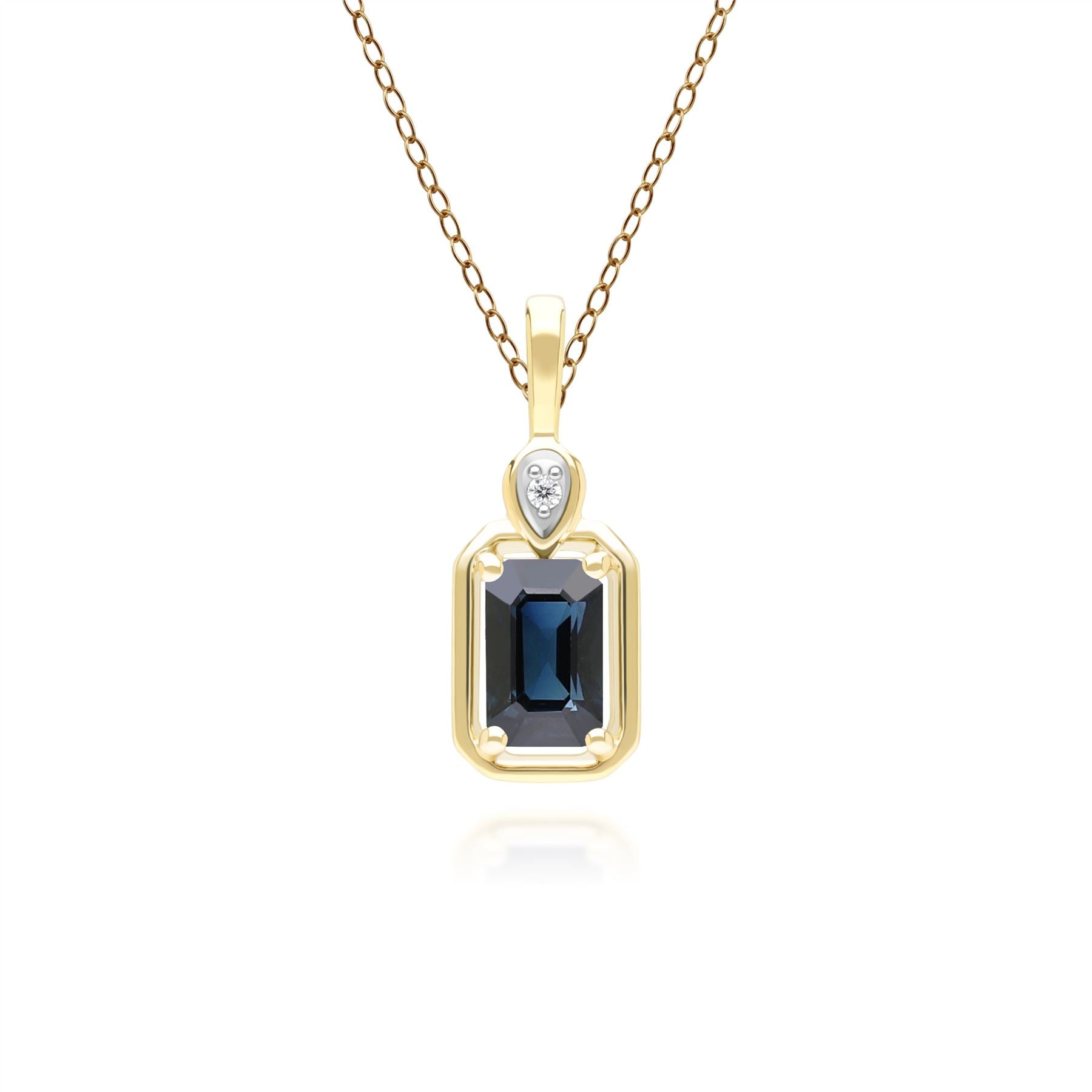 Collier Or Jaune 18k & Saphirs Jaunes|Collier de Luxe pour Femme