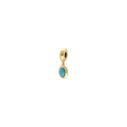 Charm's Collection Achievement Turquoise "Pierre de la Protection" Argent 925 Plaqué Or Jaune