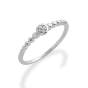 Bague et Boucles d'Oreilles Créoles Essentiel Argent 925 Diamant