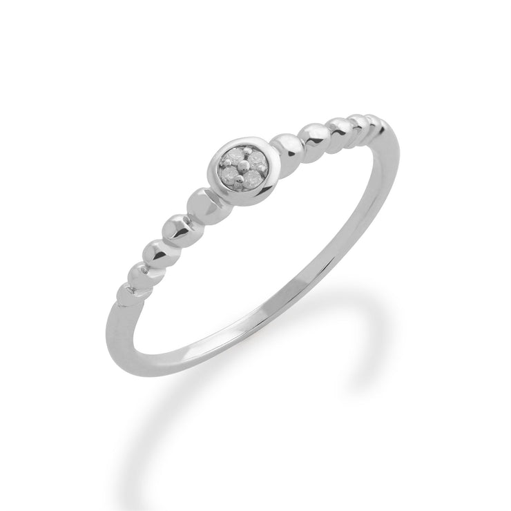 Bague et Boucles d'Oreilles Créoles Essentiel Argent 925 Diamant