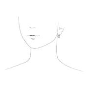 rubis Boucles d'oreilles, en argent sterling 925 0.40ct CT RUBIS Boucles d'oreilles goutte