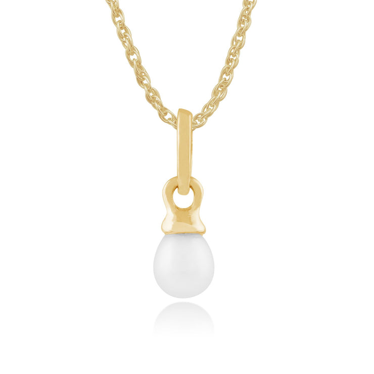 Pendentif Classique Or Jaune 375 Perle de Culture