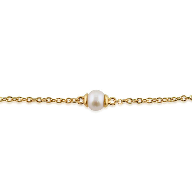 Bracelet Cœur Classique Or Jaune 375 Perle de Culture