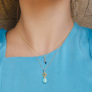 Pendentif ECFEW™ 'The Ruler' Serpent avec Turquoise