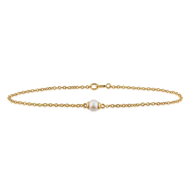 Bracelet Cœur Classique Or Jaune 375 Perle de Culture