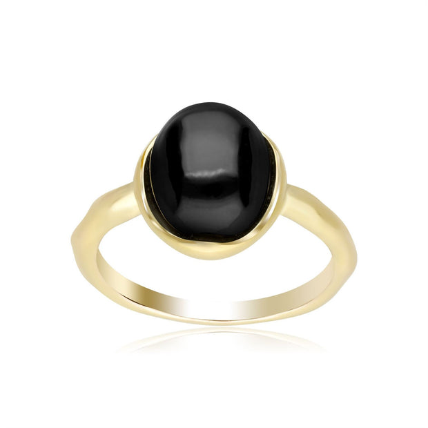 Bague Irrégulier B Gem Onyx Noire