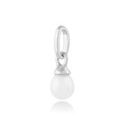 Pendentif Classique Or Blanc 375 Perle de Culture