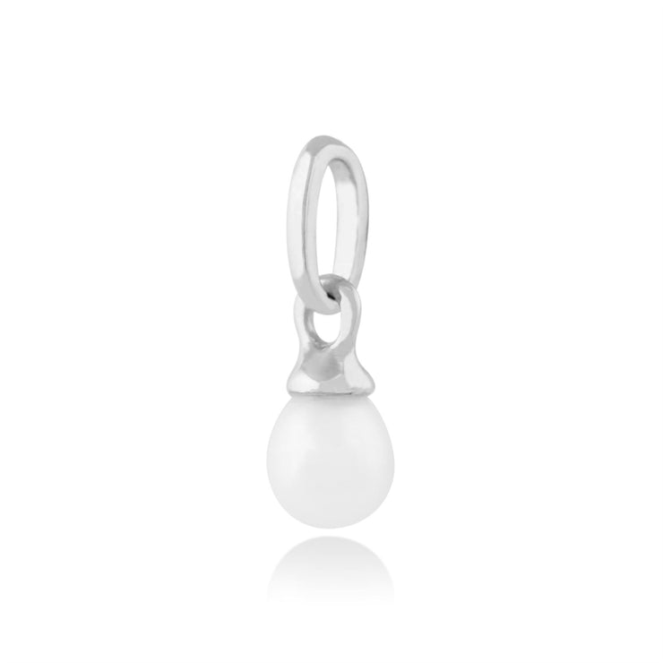 Pendentif Classique Or Blanc 375 Perle de Culture