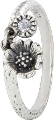 Stack Ring Co en argent sterling 925 vanille blanc zircon cubique empillable bague