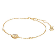 Bracelet Abeilles Collection Honeycomb Or Jaune 375 Diamant