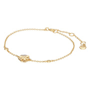 Bracelet Abeilles Collection Honeycomb Or Jaune 375 Diamant