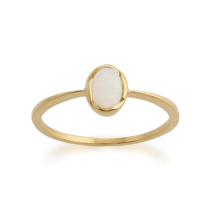 gemondo Opale Bague, 9 Ct Or Jaune 0.29ct CT OPALE bague