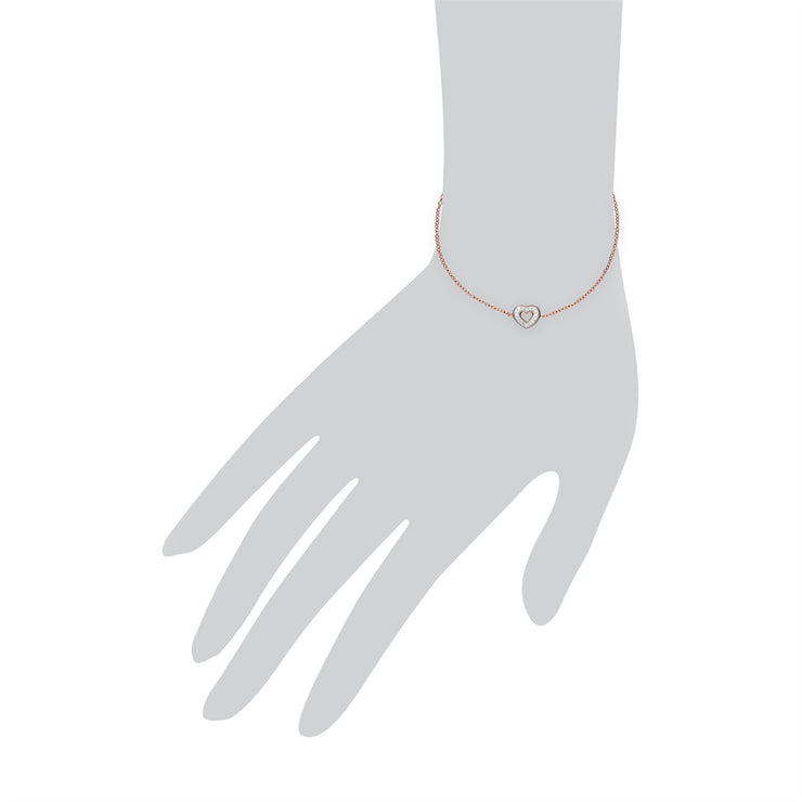 Topaze Bracelet, Plaqué or Rose Argent Sterling Clair Topaze Bracelet