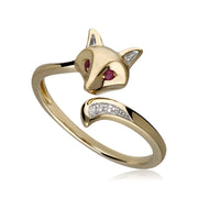 Bague Gardenia Renard avec Rubis