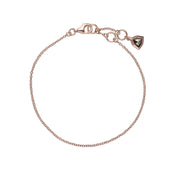 Plaqué or Rose Argent Sterling Protection Marcassite 19cm Bracelet