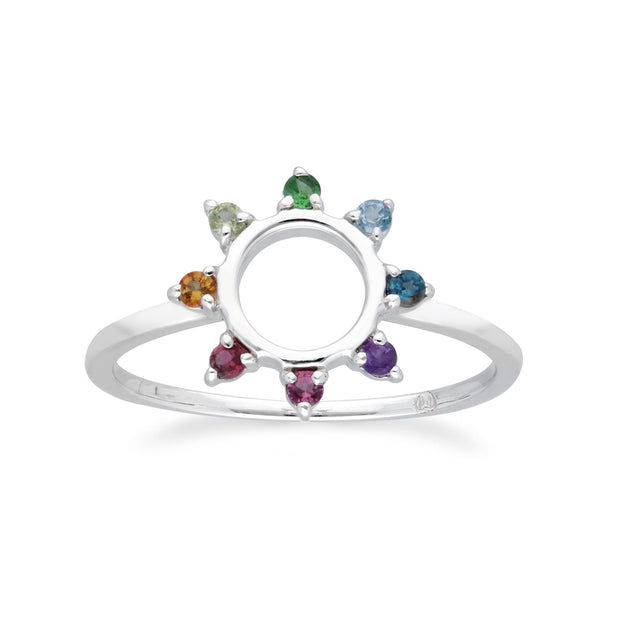 Bague Arc-en-Ciel Argent 925