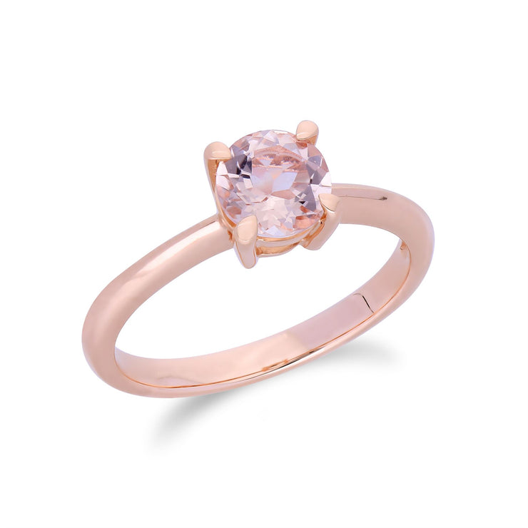 Bague 9ct or Rose Morganite