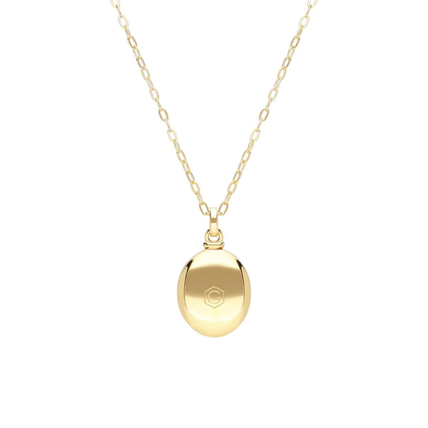 Collier Porte-Photo Bona Fide Lapis Lazuli Ovale