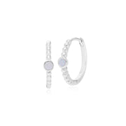 Bague et Boucles d'Oreilles Créoles Essentiel Argent 925 Opale