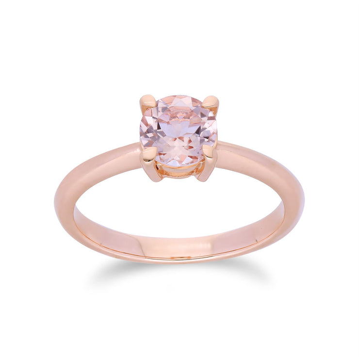 Bague 9ct or Rose Morganite