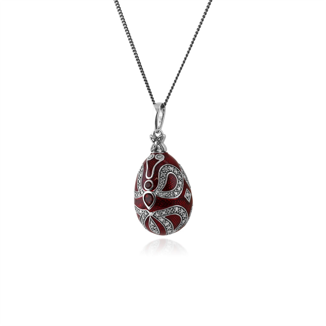 Pendentif chat - Oeuf Faberge style - Pendentif en forme oeuf avec Pendentif chat - Oeuf Faberge style - Pendentif en forme oeuf avec