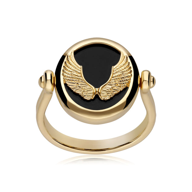 Bague Zodiaque Vierge Onyx Noire