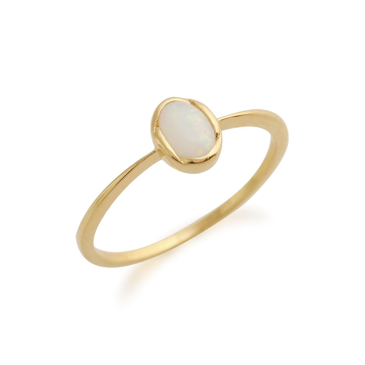 gemondo Opale Bague, 9 Ct Or Jaune 0.29ct CT OPALE bague