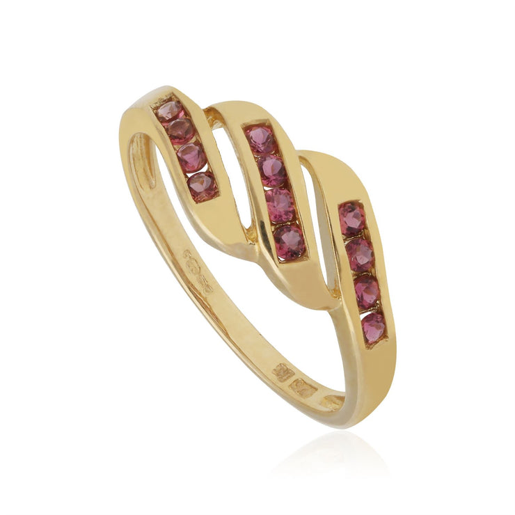 Bague kosmos Or Jaune 375 Tourmaline