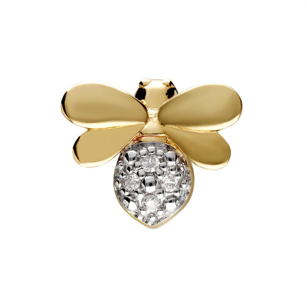Broche Style Honeycomb Abeille avec Diamant