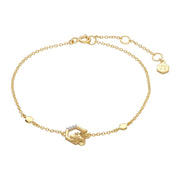 Bracelet Abeilles Collection Honeycomb Or Jaune 375 Diamant