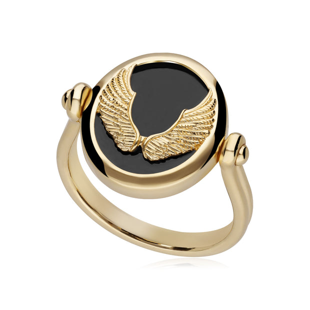 Bague Zodiaque Vierge Onyx Noire