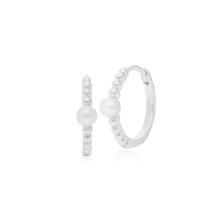 Bague et Boucles d'Oreilles Créoles Essentiel Argent 925 Perle