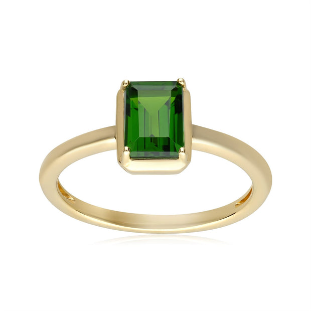 Bague Octogone ECFEW™ 'The Creator' Diopside de Chrome