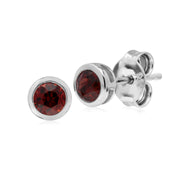 Grenade Boucles D'Oreilles, Argent Sterling Simple Grenade Chaton Round Stud Earrings