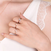 Bague 9ct or Rose Morganite