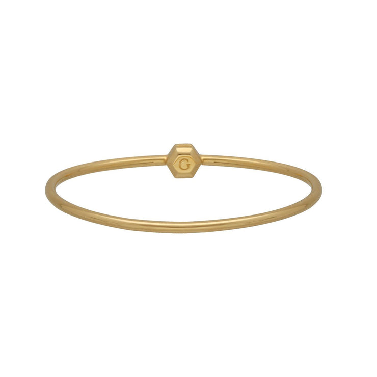 Jonc HS Achievement Argent 925 Plaqué Or Jaune Moyen