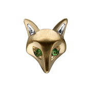 Broche Gardenia Renard avec Tsavorite En Or Jaune 9ct