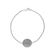 Marcassite Bracelet, Argent Sterling 0.47 Marcassite Rennie Mackintosh Style Bracelet