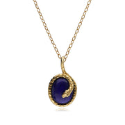 Pendentif ECFEW™ 'The Ruler' Serpent avec Lapis Lazuli Ovale