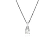 s en Argent Sterling 925 Rond Topaze Blanche 45cm Collier