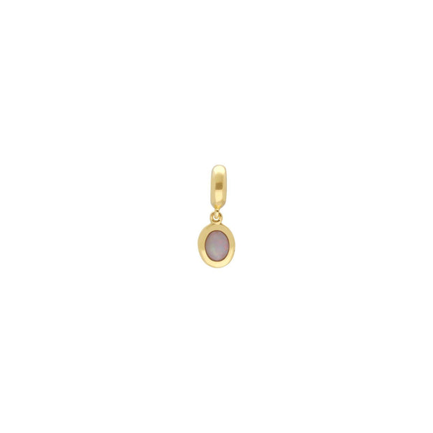 Charm's Collection Achievement Opale "réflexion karmique" Argent 925 Plaqué Or Jaune