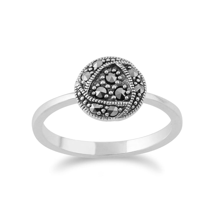 gemondo Bague, argent sterling Rennie Mackintosh Inspired MARCASSITE bague