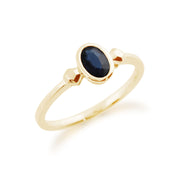 Gemondo 9ct Yellow Gold 0.57ct Sapphire Ring