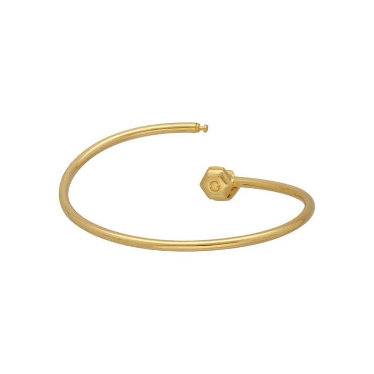 Jonc HS Achievement Argent 925 Plaqué Or Jaune Moyen