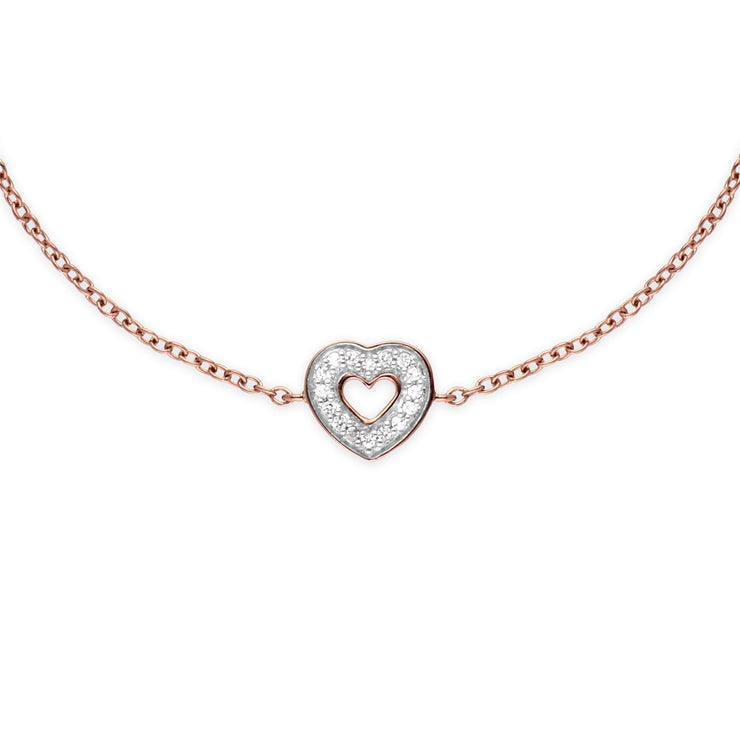 Topaze Bracelet, Plaqué or Rose Argent Sterling Clair Topaze Bracelet