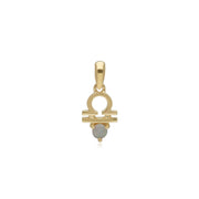 Charms Zodiaque Balance Or Jaune 375 Opale